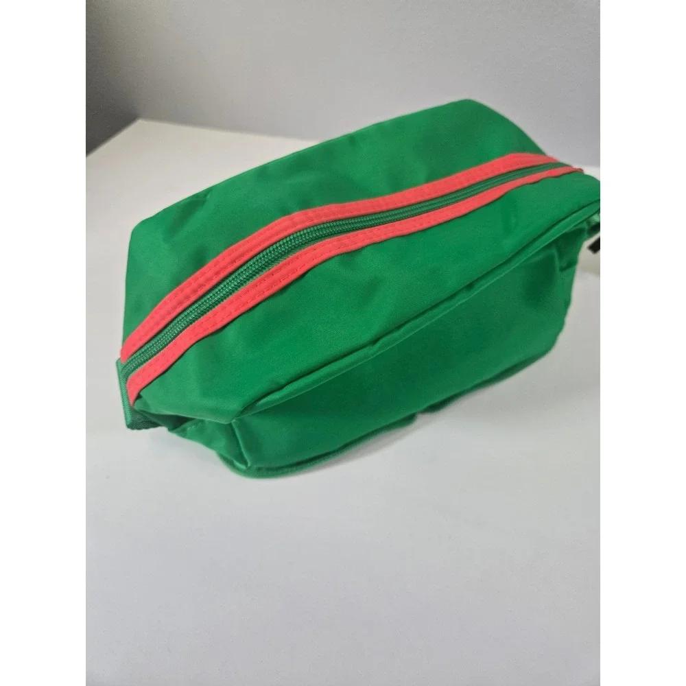 IHKWIP‎ Green Neon Orange Packable Pouch Travel Makeup Toiletry Bag OS